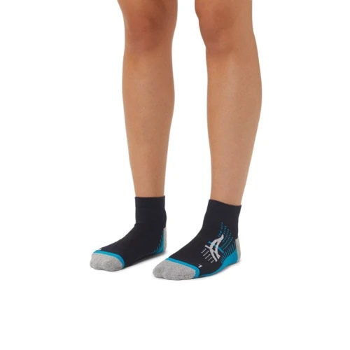 Шкарпетки Asics Icon Run Quarter Sock (3013A867-400) 43-46 (29-31) сині фото 2