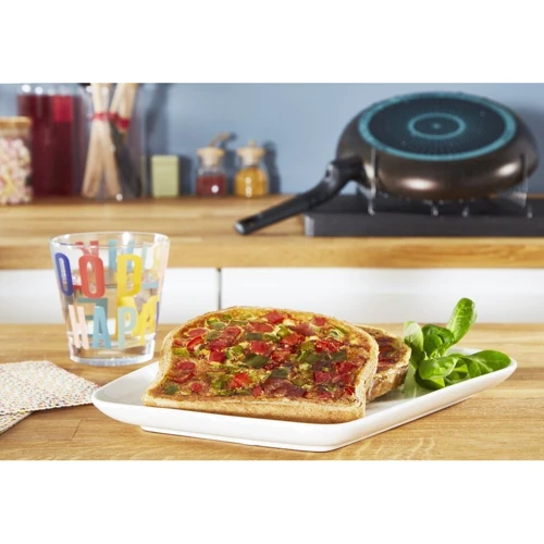 Сковорода Tefal Family Day 26 см (B5660553UA): Дополнительно Ручка с отверстием для подвешивания, Ненагревающаяся ручка, Индикатор нагрева