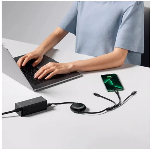Кабель Baseus Cable USB-C to Micro USB/Lightning/Type-C Bright Mirror 2 Series 100W 1.1m Black (CAMJ010201): Длина 1.1 м