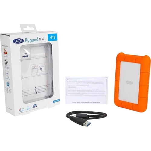 Зовнішній жорсткий диск Lacie Rugged Mini 4TB (LAC9000633): Обсяг пам'яті 4 ТБ