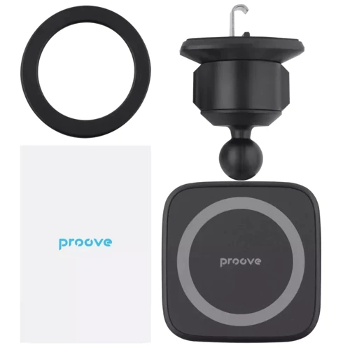 Держатель Proove Car Holder Air Vent Magnetic Ring Black (CHMA00000001) for iPhone 16 I 15 I 14 I 13 I 12 series: Тип автомобильный