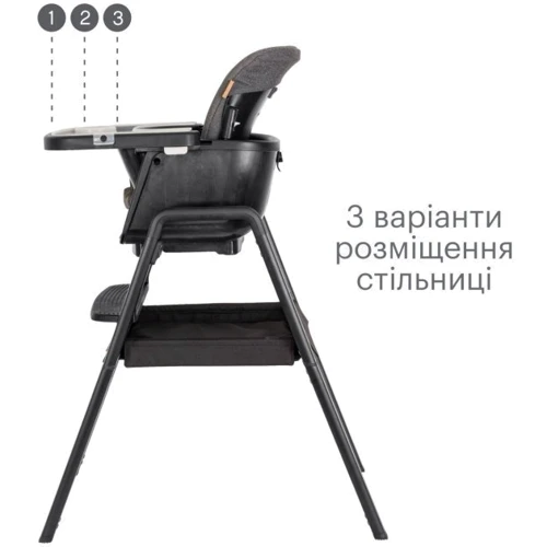 Стульчик для кормления Tutti Bambini Nova черный (611010/9999)