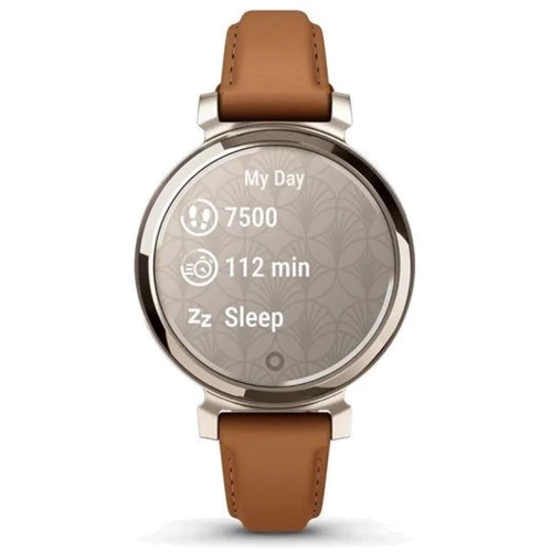 Смарт-часы Garmin Lily 2 Classic Cream Gold with Tan Leather Band (010-02839-02): Фитнес-функции GPS-модуль, Подсчет калорий, Шагомер, Пульсоксиметр, Пульсометр
