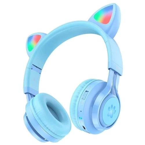 Навушники Hoco W39 Cute Cat Ear Blue