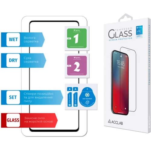 Аксесуар для смартфона ACCLAB Tempered Glass Full Glue Black for Samsung A726 Galaxy A72 фото 5
