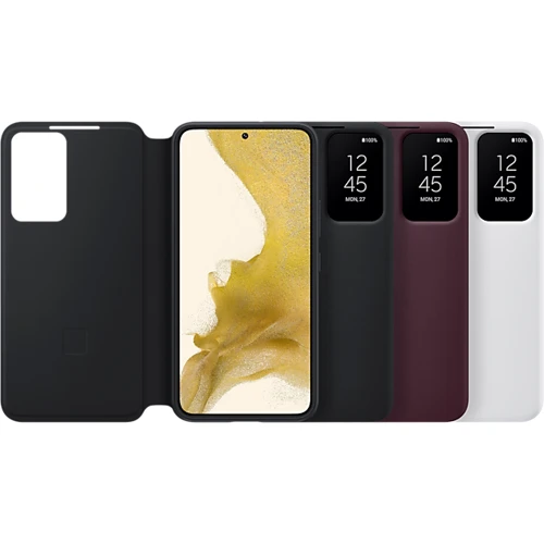 Чохол для телефона Samsung Smart Clear View Cover Black (EF-ZS901CBEGRU) для Samsung S901 Galaxy S22 фото 6