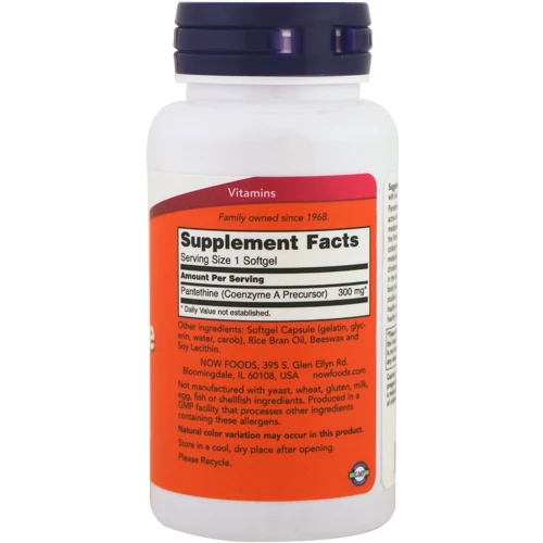 NOW Foods Pantethine 300 mg Softgels 60 caps: Форма выпуска Капсулы