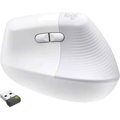 Мышь Logitech Lift Vertical Ergonomic Wireless/Bluetooth for Business Off-white (910-006496): Эргономика для правой руки