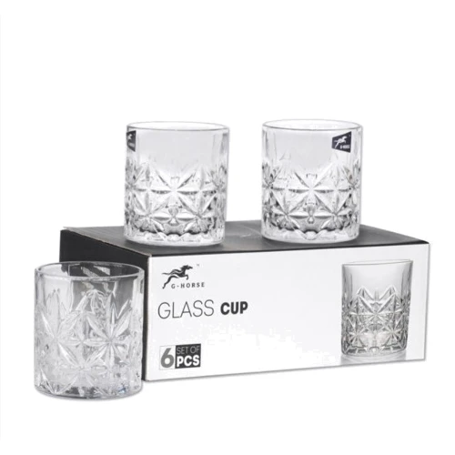 Набір склянок для віскі Галерея скла та порцеляни Crystal Carol 6х320 мл (83000235_YBCG-235): Тип Cтакан для виски