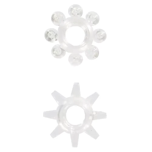Набір із 2 шт кілець на пеніс Power stretchy Rings Clear, 3006009937