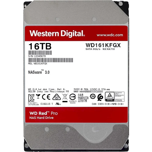 Внутренний жесткий диск WD Red Pro NAS 16TB (WD161KFGX)