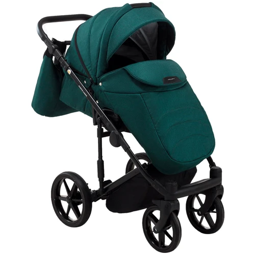 Коляска 2 в 1 Adamex Porto Light Tip TK-52 темно-зеленый (625701): Материал колес полиуретан