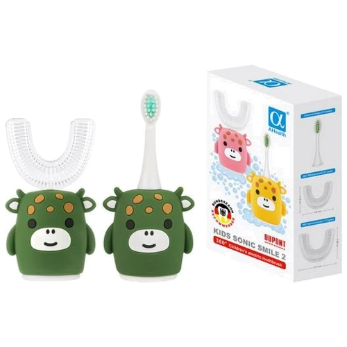 Зубная щетка AHealth KIDS SONIC SMILE 2 green (AHkss2g)