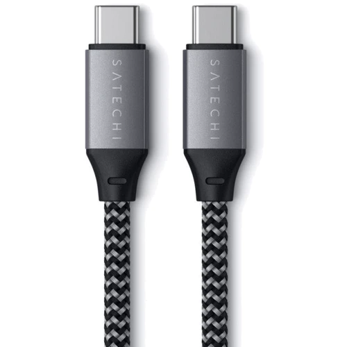 Кабель Satechi Cable USB-C to USB-C 100W 25cm Space Grey (ST-TCC10M) фото 4
