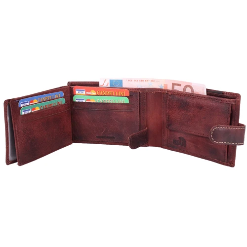 Чоловіче портмоне Buffalo Wild коричневе (DNKN992L-CH-HP-rust): Матеріал Натуральна шкіра