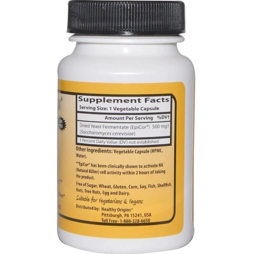 Healthy Origins EpiCor 500 mg 30 caps: Форма выпуска Капсулы