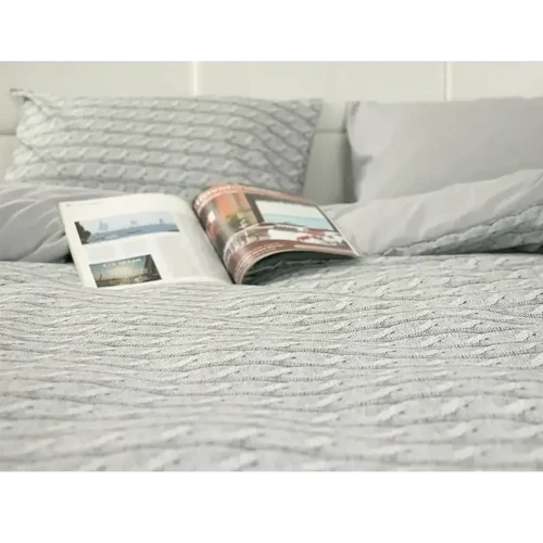 Комплект постельного белья Руно Grey Braid микрофайбер двуспальный (Р655.52_Grey Braid): Материал полиэстер