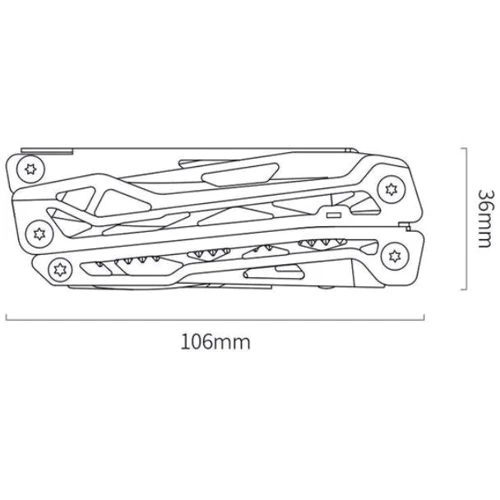 Мультитул Xiaomi NexTool Nato Multifunction Knife (KT5024/NE0123): Количество инструментов 10