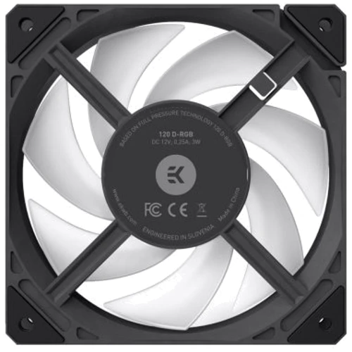 Кулер EKWB EK-Loop Fan FPT 120 D-RGB Black (3831109897546): Уровень шума, dB 36