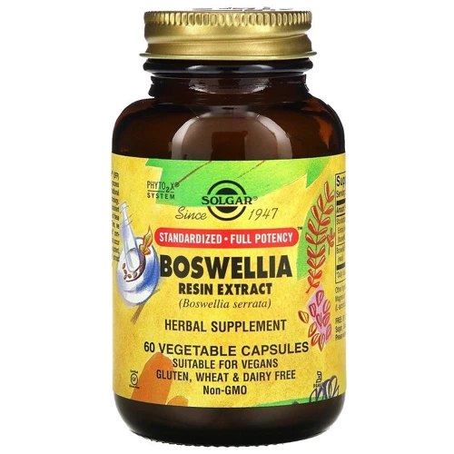 Solgar Boswellia Resin Extract, 60 Veg Caps Экстракт смолы босвелии