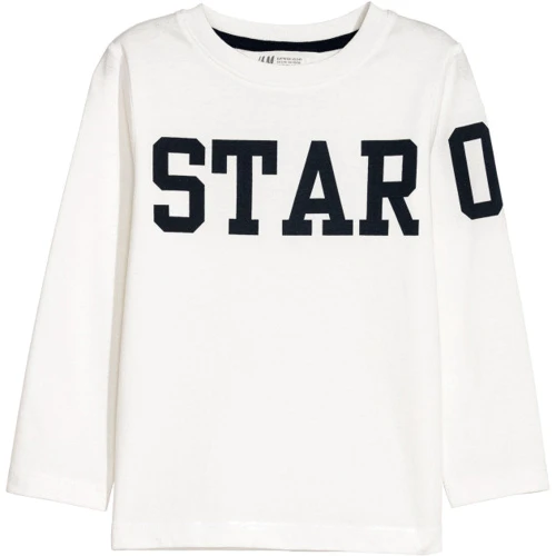Лонгслів H & M 6160237 98-104 см білий