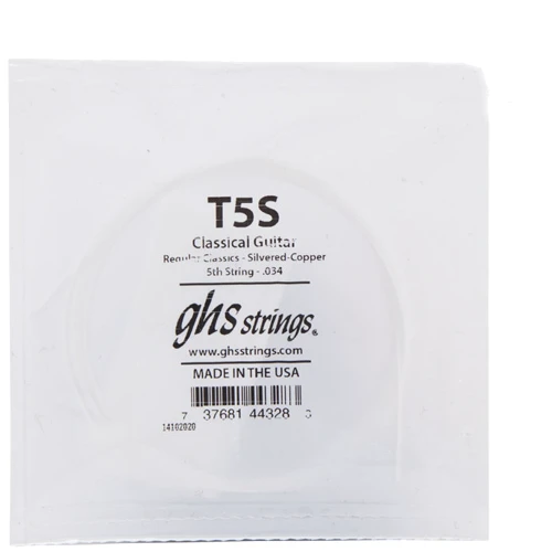 Струна для гитар Струна для классической гитары GHS Strings Single Strings T5S