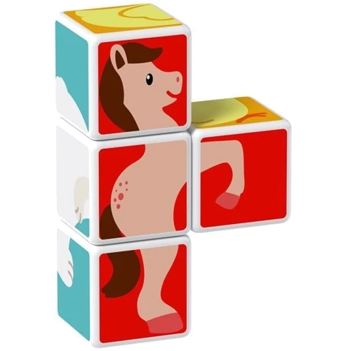 Магнітні кубики Geomag Magicube Animal Friends Друзі тварин (132) фото 5