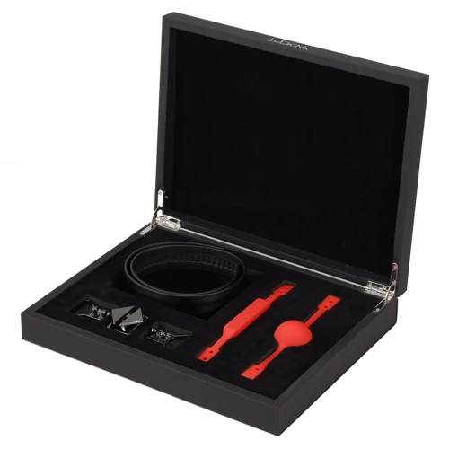 Кожаный кляп с 2-мя насадками LOCKINK Ball-Gag & Gag-bite Set - Black: Производитель LOCKIN