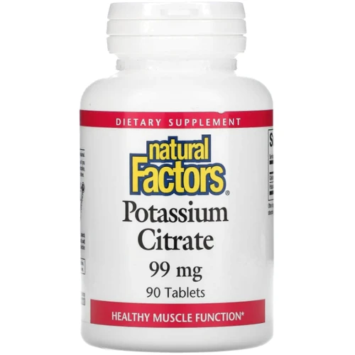 Natural Factors Potassium Citrate Цитрат калію 99 мг 90 таблеток
