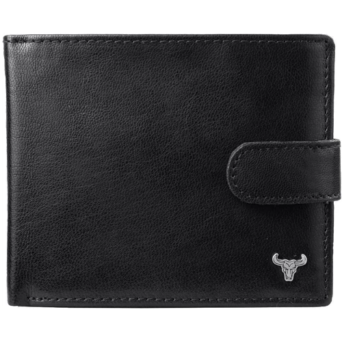 Мужское портмоне Buffalo Wild черное (DNKN992L-BW-black): Материал Натуральная кожа