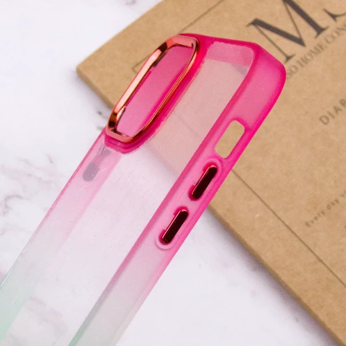 Чехол для iPhone TPU Case TPU+PC Fresh Sip Light Green/Pink for iPhone 12 / 12 Pro: Тип чехла накладка на заднюю часть