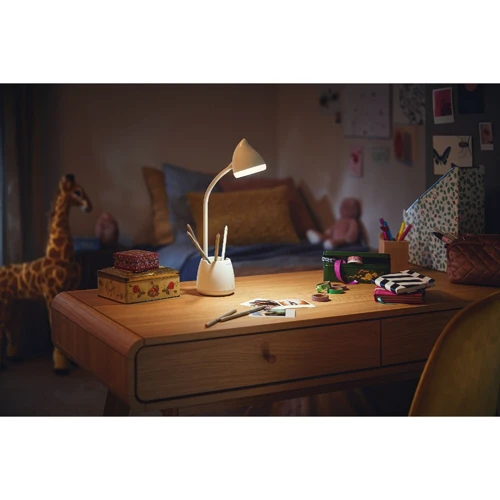 Настольная лампа аккумуляторная Philips LED Reading Desk lamp Hat біла (929003241007): Направленность света Регулируемый (поворотный) плафон