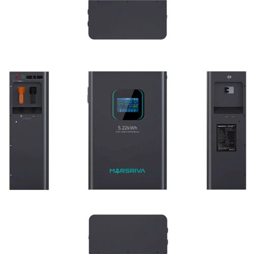 Marsriva LiFePO4 51.2V 100Ah BMS (MR-LFP48-100-WMD): Емкость, Ач 100