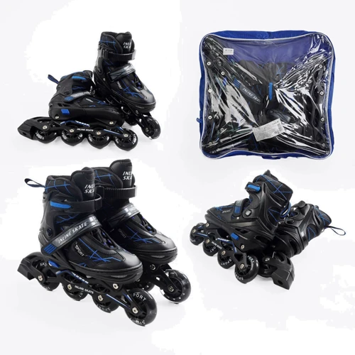 Раздвижные ролики Best Roller колеса PU 72366-М (34-38) Синие