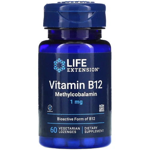 Life Extension Methylcobalamin B12 Витамин B12 1 мг 60 леденцов