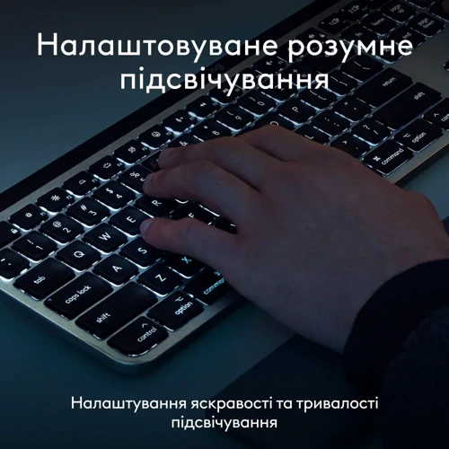 Клавиатура Logitech MX Keys S for Mac Pale Gray (920-011638) фото 9