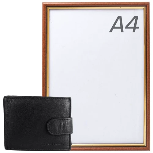 Мужское портмоне DNK Leather черное (DNKN035L-CCF-black): Пол Мужской
