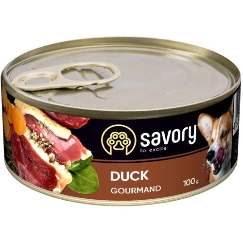 Влажный корм Savory для взрослых собак с уткой 100 г (30457)