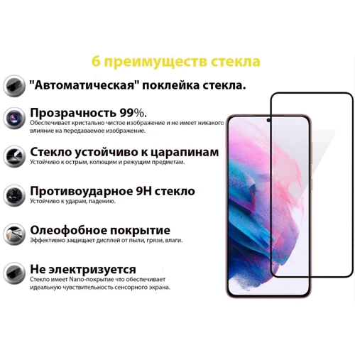 Аксессуар для смартфона BeCover Tempered Glass Black for Samsung G990 Galaxy S21 FE(707244)