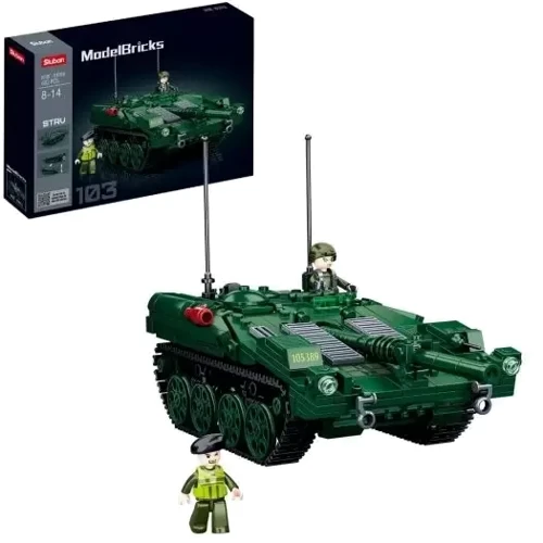 Конструктор Sluban Model Bricks Боевой танк STRV 103 (M38-B1010): Производитель Sluban