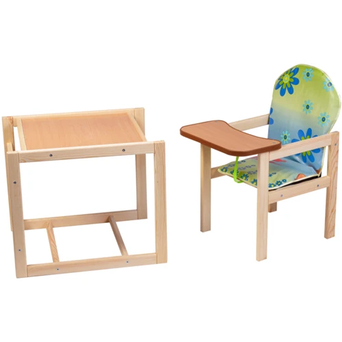 Стульчик- трансформер Наталка Зайчик-01 эконом голубой (цветы, тигра и винни пух) (623057)