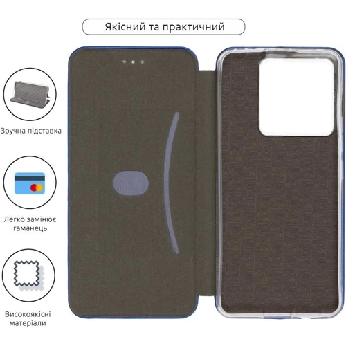 Чехол для телефонов ArmorStandart G-Case Blue for Xiaomi Redmi Note 13 Pro 5G / Poco X6 5G (ARM71846): Тип чехол-книжка