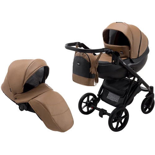 Коляска 2 в 1 Bair Next Экокожа 38 карамель (625739)