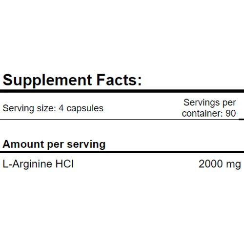 Аминокислота для спорта Amix Arginine 360 caps / 90 servings: Вкус Без вкуса