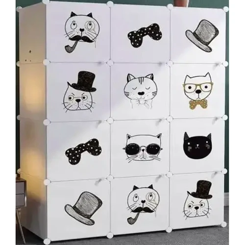 Модульна шафа-органайзер Hop-Sport Leobert Kids для дитячих іграшок біла (5903332074907)