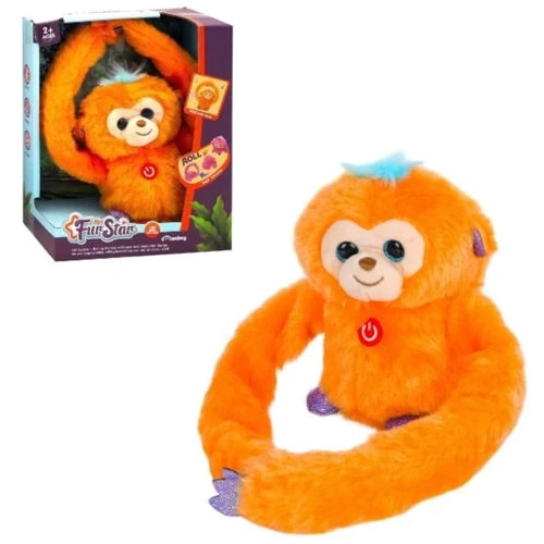 Мягкая игрушка Bambi Обезьяна интерактивная (MP 2304 orange)