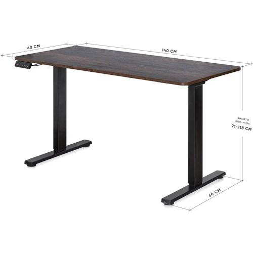 Стол Mealux PowerDesk Duo Antique c электрорегулировкой высоты (EVO-242 Duo Antique /B)