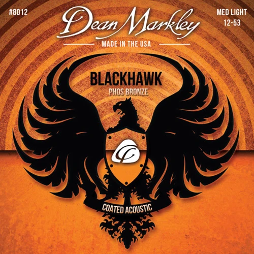 Струна для гитар Струны DEAN MARKLEY 8012 BLACKHAWK ACOUSTIC PHOS ML (12-53)