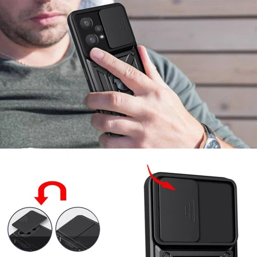 Чохол для телефона BeCover Military Black для Realme 9 4G / 9 Pro+ (709562): Колір черный