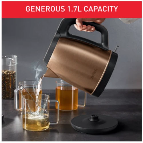 Електрочайник Tefal Coppertinto KI280G10: Тип нагрівального елементу диcковый (cкрытый)